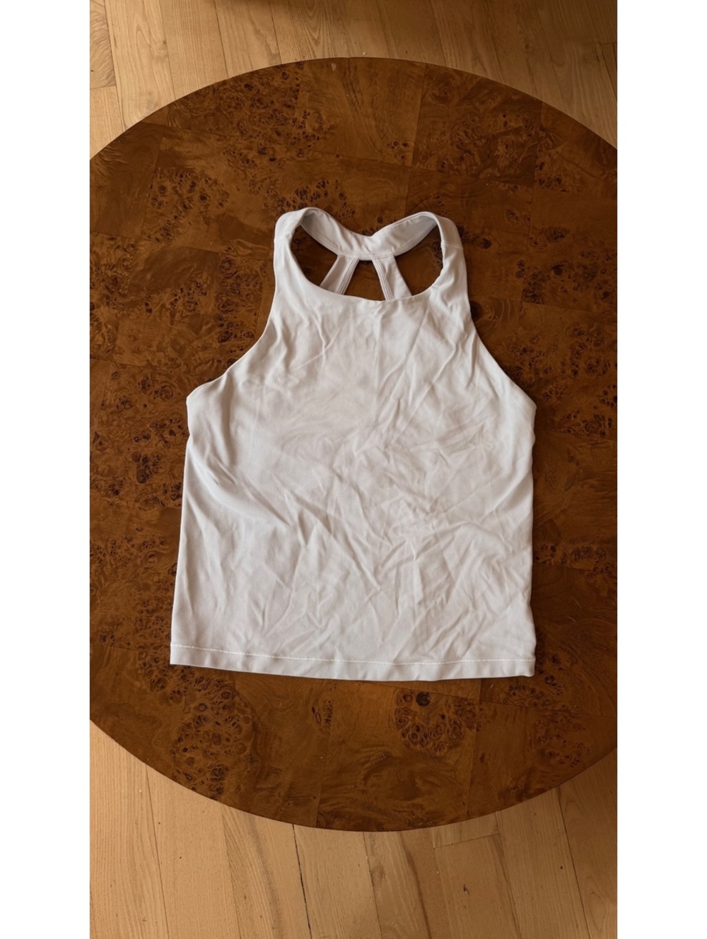 Athleta Light Grey Racerback Tank Top Size M